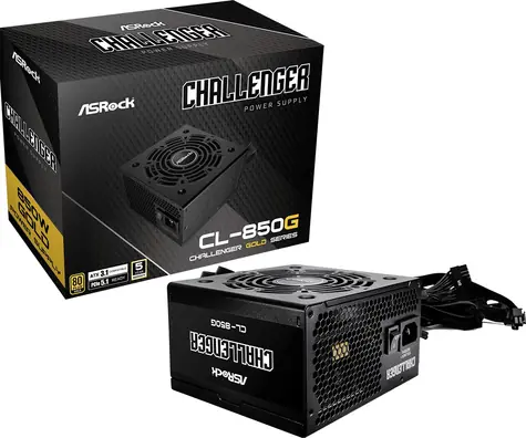 ASRock Challenger CL-850G / ATX / 850W / 80 PLUS Gold / 120 mm / nemodulárny