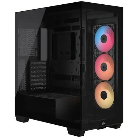 Corsair 3500X RS R ARGB čierna / E-ATX / 2x USB-A / 1x USB-C / 3x 120mm / bez zdroja / priehľadná bočnica 