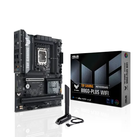 Zánovné - Asus TUF GAMING B860 - PLUS WIFI / B860 / LGA 1851 / 4X DDR5 / PCIEx 16 / 2.5 GLAN / Wi-Fi / ATX / zánovný