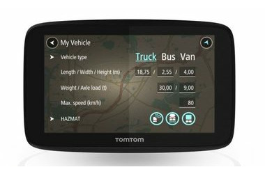 Zánovné - TomTom GO Professional 520 EU Lifetime / Lifetime / 5" / 16GB / microSD / Európa / 48 krajín / Lifetime / zánovný
