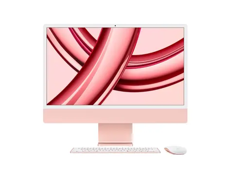 Apple iMac 24 4.5K M3 (2023) ružová / 24" / Apple M3 / 8GB / 256GB SSD / Apple 8-core / macOS