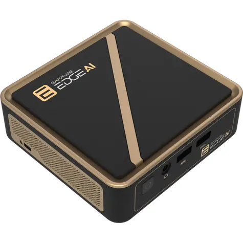 Sapphire EDGE AI 370 čierna / AMD RYZEN AI 9 HX 370 2.0GHz / 2x DDR5 / 3x M.2 / 4X USB-A / 2x USB-C 