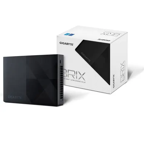 GIGABYTE Brix GB-BNIP-N100 čierna / Intel N100 / Bez RAM / Bez SSD / Intel UHD / BezOS