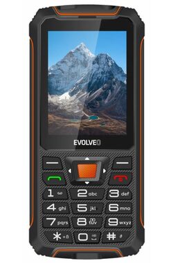 Evolveo StrongPhone Z6 čierno-oranžová / 2.8" / 2MP / Dual-SIM / IP68 