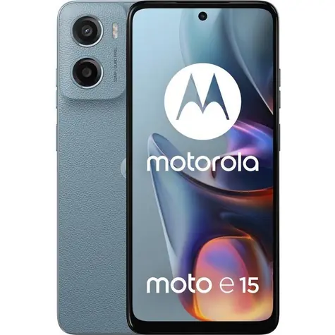 Motorola Moto E15 2+64 GB Svetlo modrá / 6.67 "LCD / 64GB / Android 14