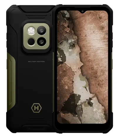 MyPhone Hammer Construction 2 Thermal 5G zelená / 6.58 "IPS / 128GB / Android 14
