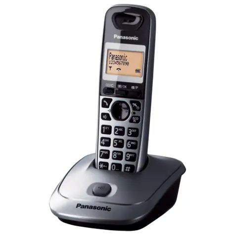 Panasonic KX-TG2511PDM šedá / Bezdrôtový DECT telefón / 1.4" displej
