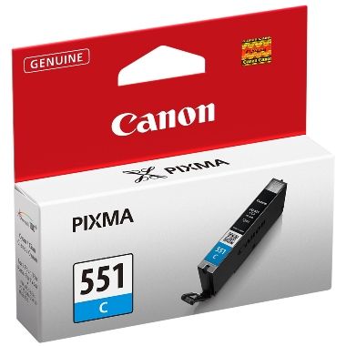 Canon CLI-551 C originálny cartridge / 7 ml / Modrá