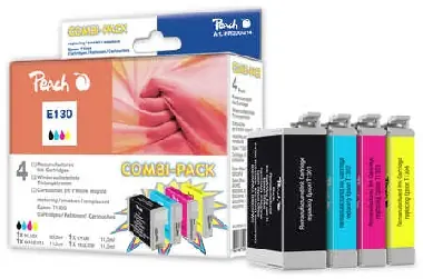 Peach T1301-T1304 alternatívny cartridge s čipom / Epson Stylus Office BX525WD / 1x25 + 3x10ml / Multipack