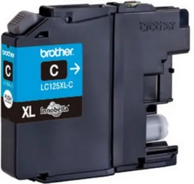 Brother LC-125 originálny cartridge modrá / MFC-J4410DW / 1200 strán / Modrá