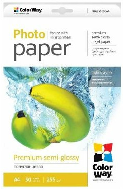 Colorway Fotopapier / Pololesklý / A4 / 255g/m2 / 50 listov / dopredaj