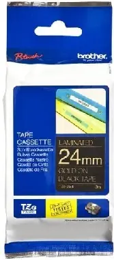 Brother TZE354 / Kazeta s páskou / Laminovaná / Čierna / Zlatá / 24mm / 8m