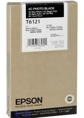 EPSON originálny cartridge T612 / Stylus Pro / 220ml / photo čierna