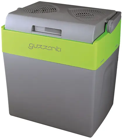 Guzzanti GZ 30B šedá-zelená / Termoelektrický chladiaci box / 68W / 12V & 220 - 240V / Objem 30 L / funkcia ohrevu