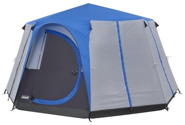 Coleman CORTES OCTAGON 8 modrá / Stan pre 8 osôb / 396x396 x 208 cm / vodný stĺpec: 2000 mm