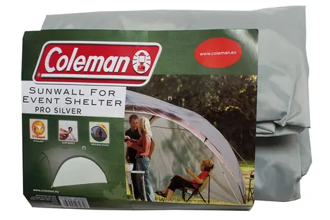 Coleman EVENT SHELTER Sunwall "XL" strieborná / jednoduchá zástena bez okienok / 453x 190 cm