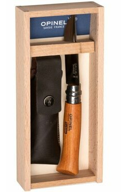 Opinel 815 VR N°08 Carbon 8.5 cm / Vreckový nôž v darčekovom balení s puzdrom