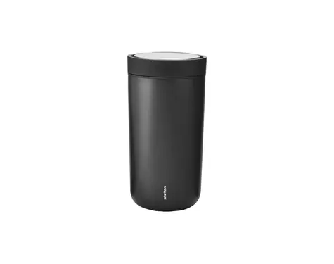 Stelton To-Go Click 0.2 l metalická čierna / Termohrnček