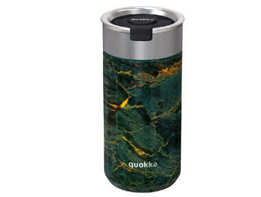 Quokka Boost Coffee Tumbler 400ml Greenstone / Termohrnček so sitkom / nerezová oceľ 