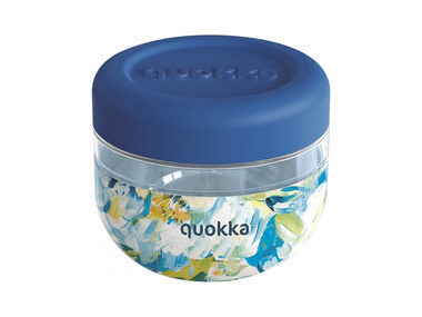 Quokka Bubble Food Jar 500 ml Blue Peonies / Nádoba na jedlo / plast