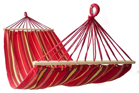 CALTER Fiesta červeno-oranžová / Hojdacia sieť / 200x100 cm / Nosnosť: 150 kg
