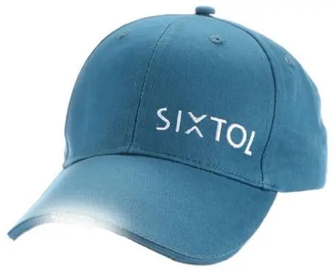 SIXTOL B-CAP modrá / LED šiltovka so svetlom / 5x 5 lm / nabíjací / USB