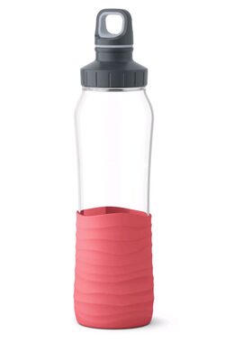 Emsa Drink2Go Sklenená fľaša 0.7 l koralová