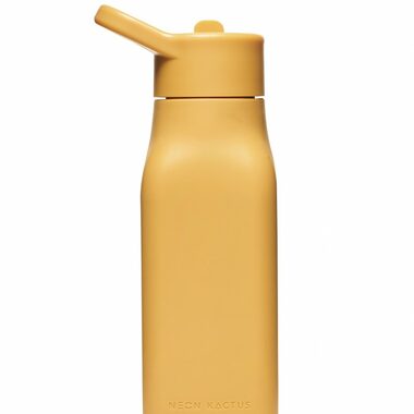 Neon Kactus Detská silikónová fľaša žltá 340 ml