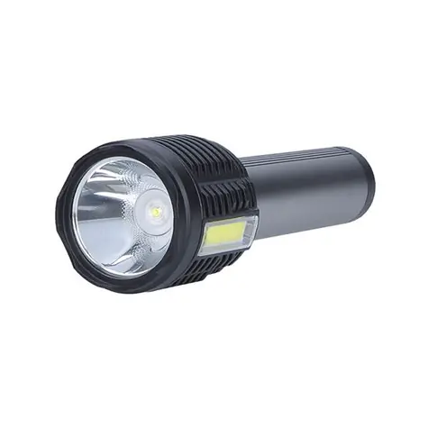 Solight LED nabíjacie ručné svietidlo 2x3W čierna / 150 +150lm / IP44 / Li- ION