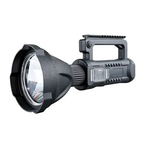 Solight LED nabíjacie ručné svietidlo s power bankou čierna / 800lm / IP44 / Li- ION
