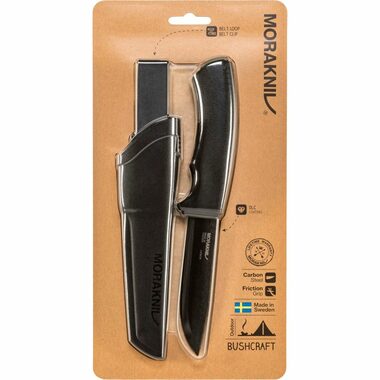 Morakniv Bushcraft čierna / Outdoor nôž / nerezová oceľ / čepeľ 10.9 cm / plastové púzdro