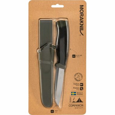 Morakniv Companion Heavy Duty čierna / Outdoor nôž / nerezová oceľ / čepeľ 10.4 cm / plastové púzdro
