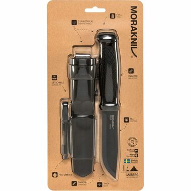 Morakniv Kansbol + Survival Kit čierna / Outdoor nôž / nerezová oceľ / čepeľ 10.9 cm / plastové púzdro