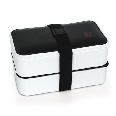 Iris Barcelona Obedový box s príborom Bento 1.2 l biely