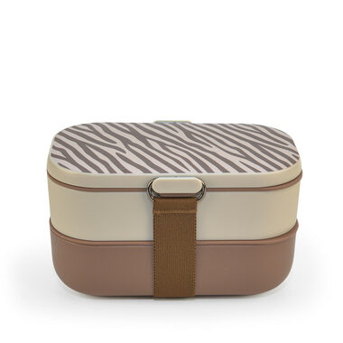 Iris Barcelona Obedový box s príborom Bento 1.35 L béžový