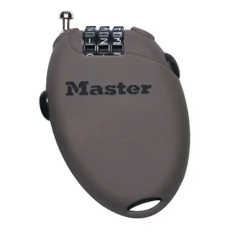 Master Lock 4603EURD Zaťahovací káblový zámok - hnedý