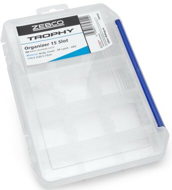 Zebco Krabička Trophy Organizer 15 Slot