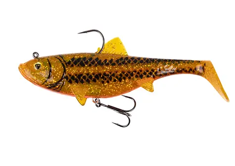 FOX Rage Gumová nástraha Replicant Wobble 7,5 cm 10g UV Goldie 2ks