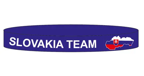 SPORTTEAM Silikónový náramok SPORTTEAM® Slovenská Republika 2 modrá