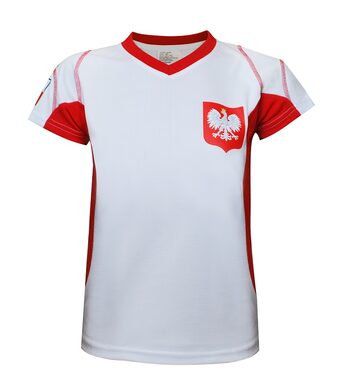 SPORTTEAM Futbalový dres Poľsko 2 chlapec. 158/164