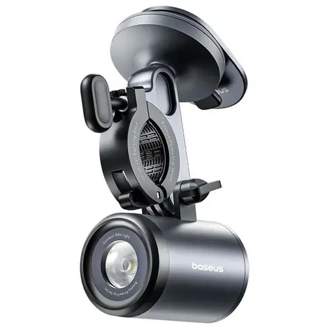Baseus C12569000121-00 Magnetický držiak na bicykel s LED svetlom čierna