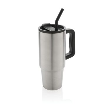 XD Design Veľký nerezový termohrnček Embrace 900ml strieborná