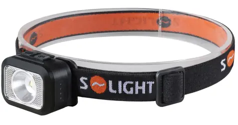 Solight WN52 LED čelové nabíjacie svietidlo čierna / 170lm / 800mAh / teplé + studené svetlo / IP44 / Li- ION