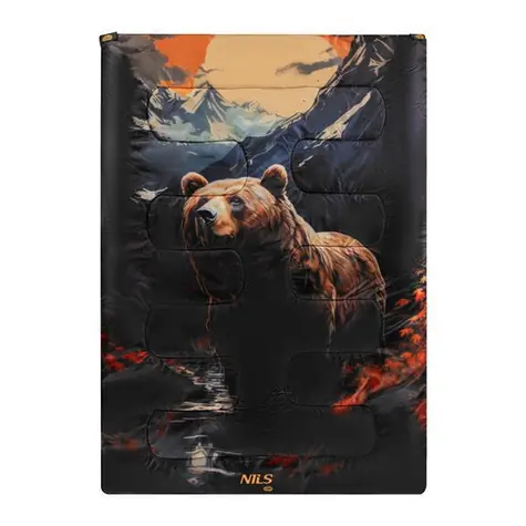 NILS Camp NC3601 Bear 3v1 / Spací vak / 200 x 140 cm / 10 ° C | 0 °C