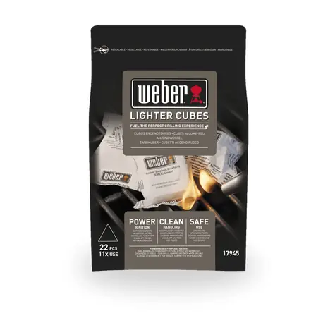 Weber 17945 / Podpaľovacie kocky biele / 22 ks