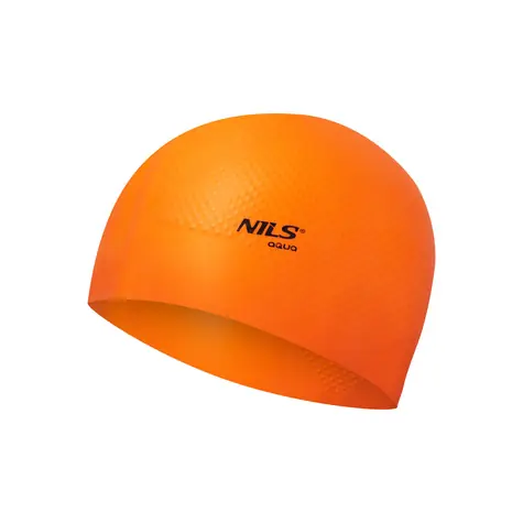 NILS Aqua NQC Dots Silikónová čiapka oranžová