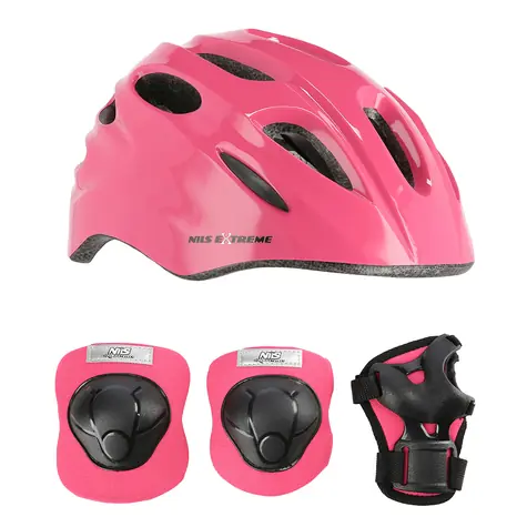 NILS Extreme MTW01+H210 Helma s chráničmi ružová