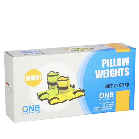 One Fitness WW01 Záťaže na zápästie a členky 2 x 0,7 kg zelené