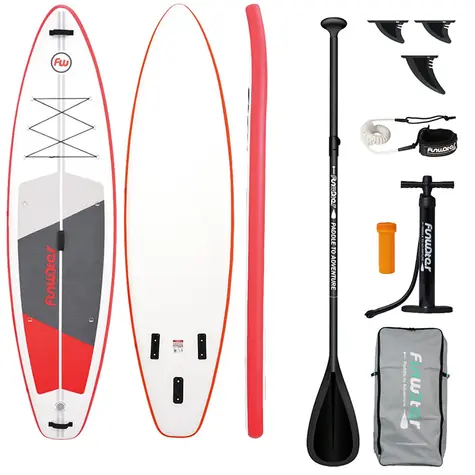 FunWater Nafukovací Paddleboard SUPFW69C 335cm červeno-biela / príslušenstvo 