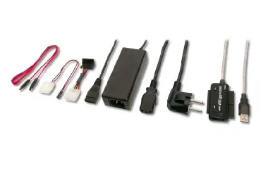 PremiumCord USB 2.0 - IDE + SATA adaptér s káblom a prídavným zdrojom